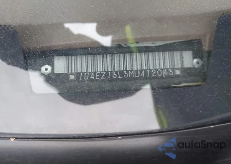 1991 Buick Riviera z USA, uszkodzony, nr VIN 1G4EZ13L3MU412043